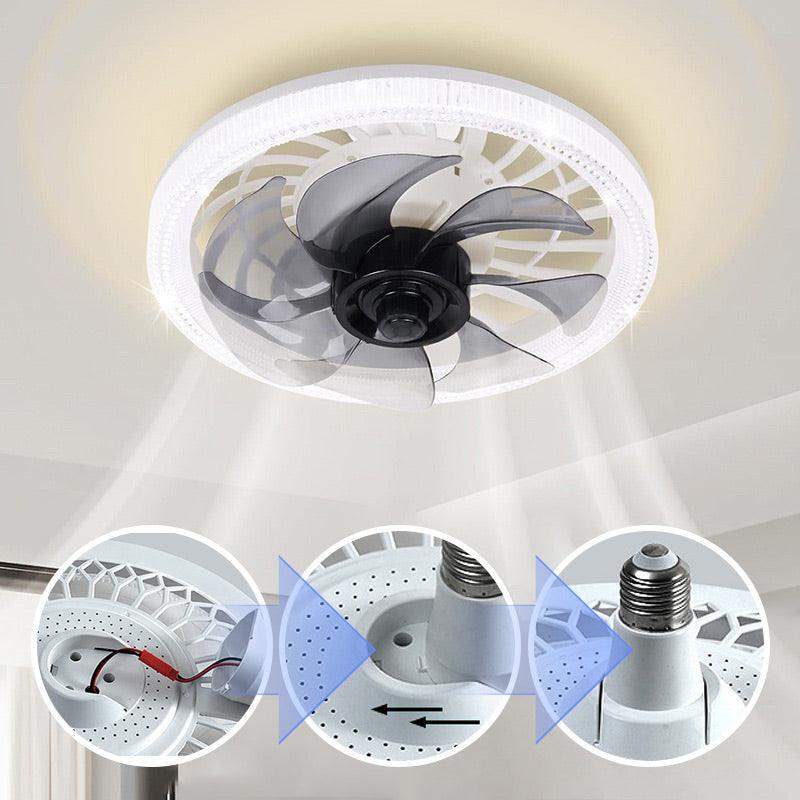 💥2026 HOT SALE 50% OFF💥 2-in-1 Mute Adjustable Fan Light with Remote Control
