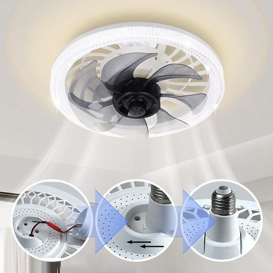 💥2026 HOT SALE 50% OFF💥 2-in-1 Mute Adjustable Fan Light with Remote Control