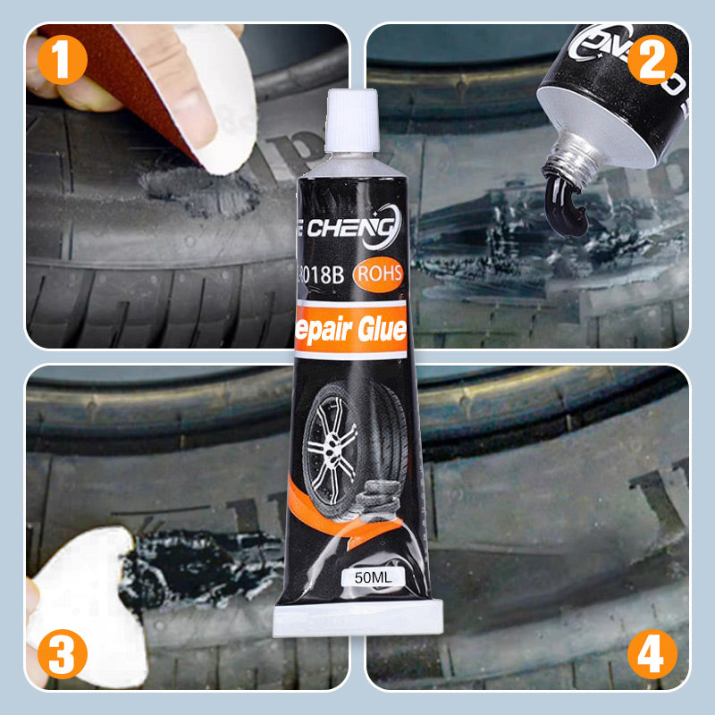 Waterproof & High Temperature Resistant Tire Repair Glue - Suitable For Cars, Motorcycles, Bicycles