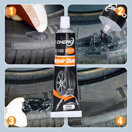 Waterproof & High Temperature Resistant Tire Repair Glue - Suitable For Cars, Motorcycles, Bicycles