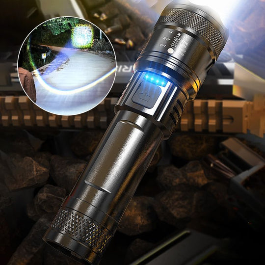 🔦☀️Super Strong Light Zoomable Flashlight