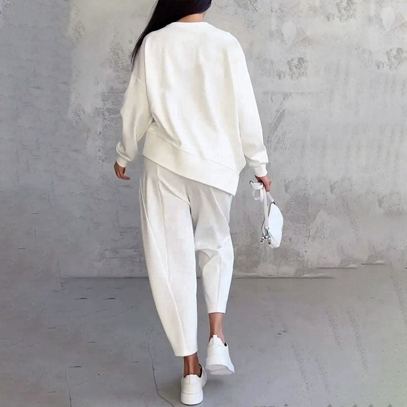 🎉HOT SALE💖Round-Neck Long-Sleeved Top ＆ Pants 2-Piece Set