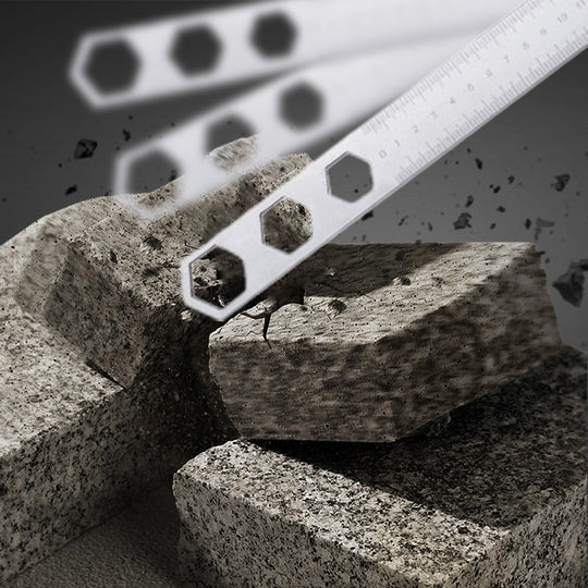 🔥Free Shipping🔥2-in-1 Stainless Steel Tool Ruler Wrench