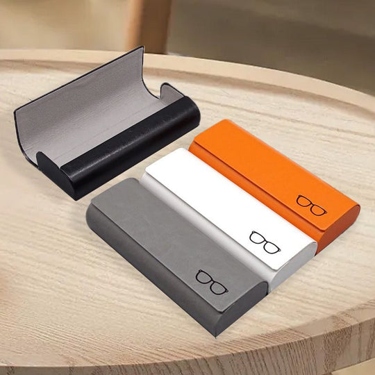 Custodia per occhiali minimalista in pelle rigida