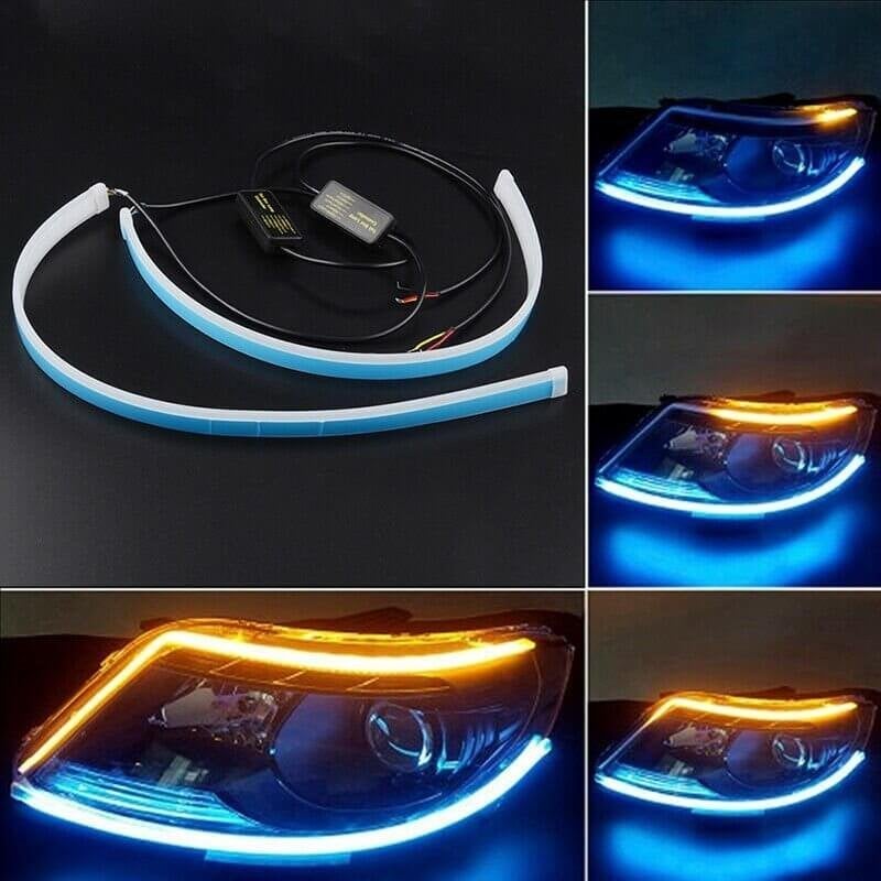 🥳2026 HOT SALE🥳💞50K+ SOLD! 🚗✨ 30% OFF! LED Flow Type Auto Signal Light – Dynamic flowing turn signals & ultra-bright daytime running lights. Waterproof, 12V, easy adhesive install – upgrade your ride in minutes! 🌈💨
