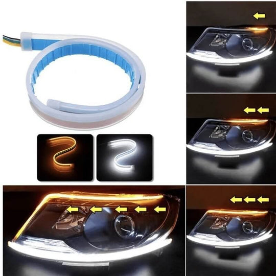 🥳2026 HOT SALE🥳💞50K+ SOLD! 🚗✨ 30% OFF! LED Flow Type Auto Signal Light – Dynamic flowing turn signals & ultra-bright daytime running lights. Waterproof, 12V, easy adhesive install – upgrade your ride in minutes! 🌈💨