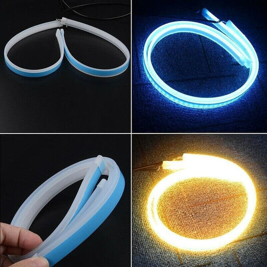 🥳2026 HOT SALE🥳💞50K+ SOLD! 🚗✨ 30% OFF! LED Flow Type Auto Signal Light – Dynamic flowing turn signals & ultra-bright daytime running lights. Waterproof, 12V, easy adhesive install – upgrade your ride in minutes! 🌈💨