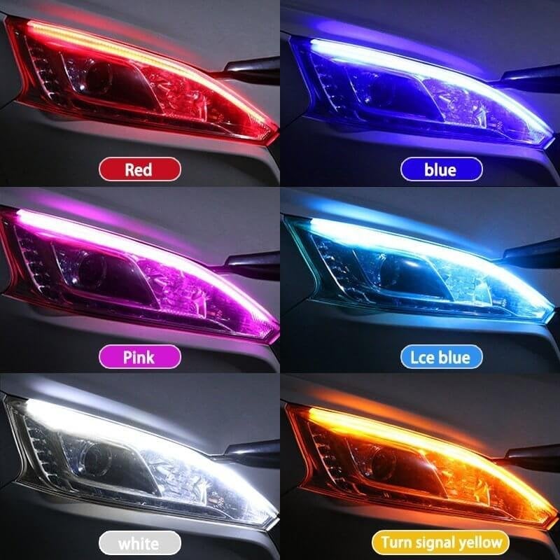 🥳2026 HOT SALE🥳💞50K+ SOLD! 🚗✨ 30% OFF! LED Flow Type Auto Signal Light – Dynamic flowing turn signals & ultra-bright daytime running lights. Waterproof, 12V, easy adhesive install – upgrade your ride in minutes! 🌈💨