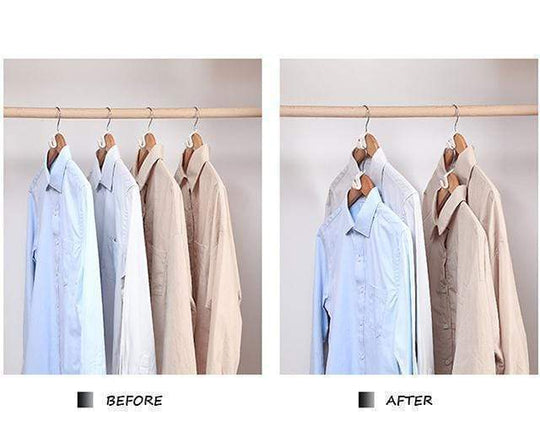Space-Saving Hanger Connector Hooks - Doubles Closet Space, Sturdy & Versatile for All Hangers