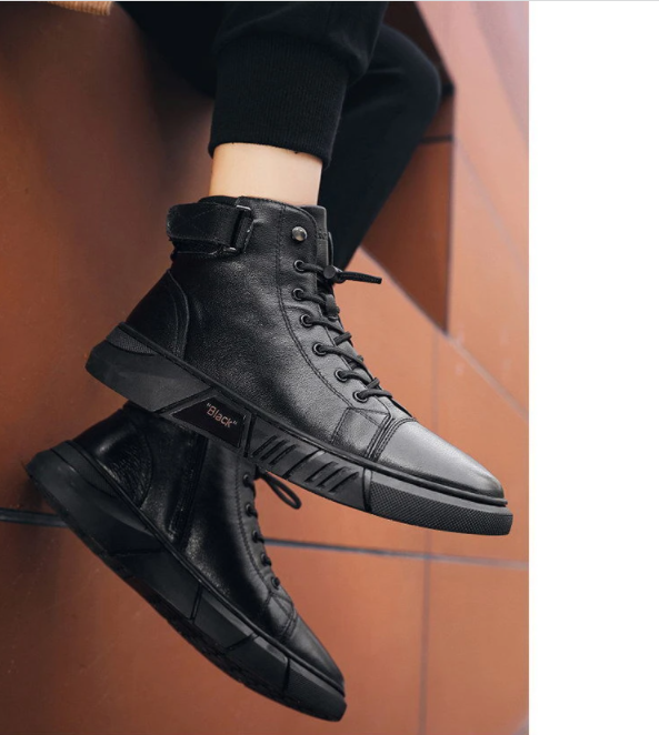 🎁 Hot Sale 49% OFF 🔥MARTINI' BLACK LEATHER BOOTS