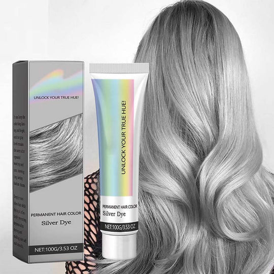 ⏰🔥Limited Time Sale 49% OFF🔥2-in-1 Natural Essence Extract Silver Hair Dye🎁Best Gift⭐