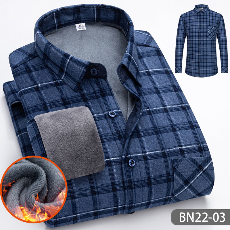 ⏳Tijdelijk 50% korting⏰Herfst/winter heren casual dikke warme overhemden👔