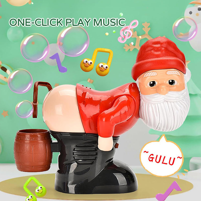🎅Christmas Big Sale - Exquisite Gift box🎁Funny Santa Bubble Blowing Machine