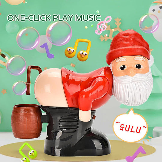 🎅Christmas Big Sale - Exquisite Gift box🎁Funny Santa Bubble Blowing Machine