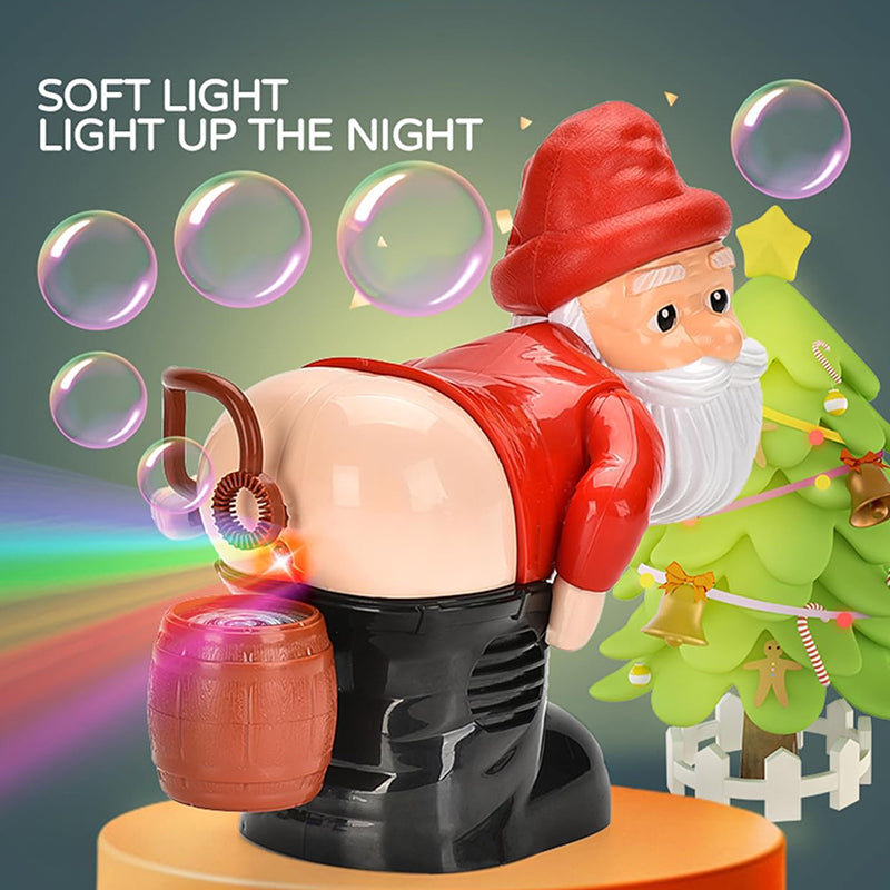 🎅Christmas Big Sale - Exquisite Gift box🎁Funny Santa Bubble Blowing Machine