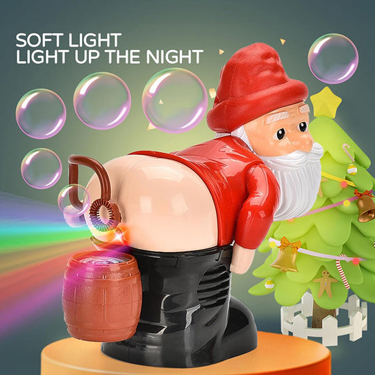 🎅Christmas Big Sale - Exquisite Gift box🎁Funny Santa Bubble Blowing Machine