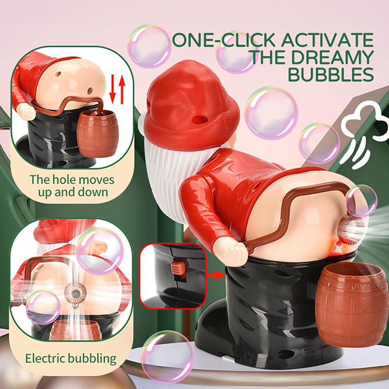 🎅Christmas Big Sale - Exquisite Gift box🎁Funny Santa Bubble Blowing Machine