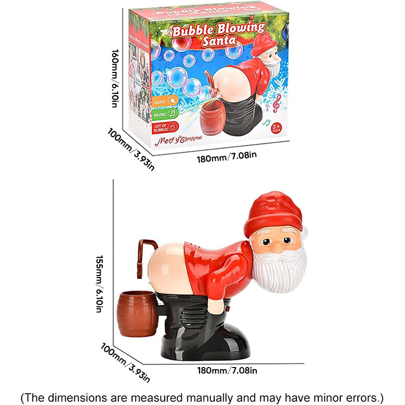 🎅Christmas Big Sale - Exquisite Gift box🎁Funny Santa Bubble Blowing Machine