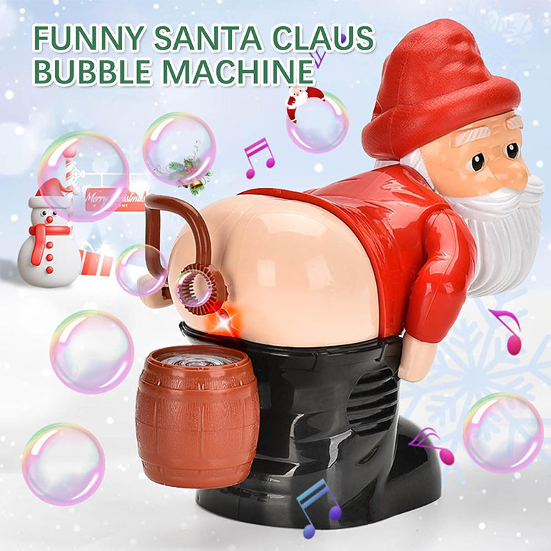🎅Christmas Big Sale - Exquisite Gift box🎁Funny Santa Bubble Blowing Machine