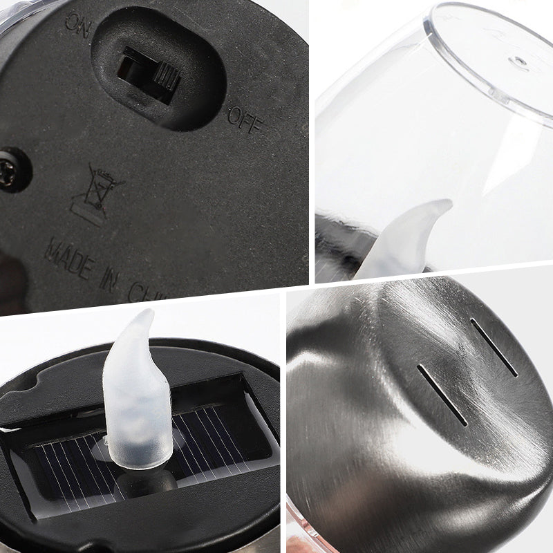 Solar-powered LED Candle Light Lamp