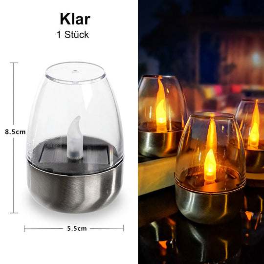 Solar-powered LED Candle Light Lamp