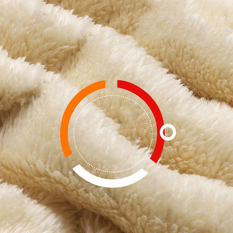 Men's quilted winter jacket with fleece lining