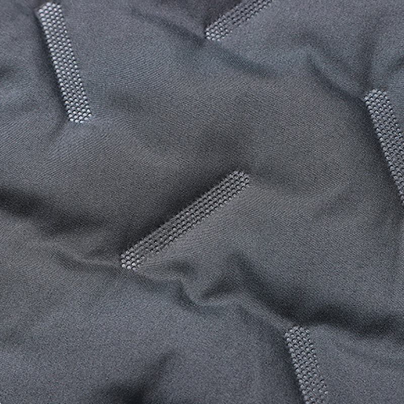 Men's quilted winter jacket with fleece lining