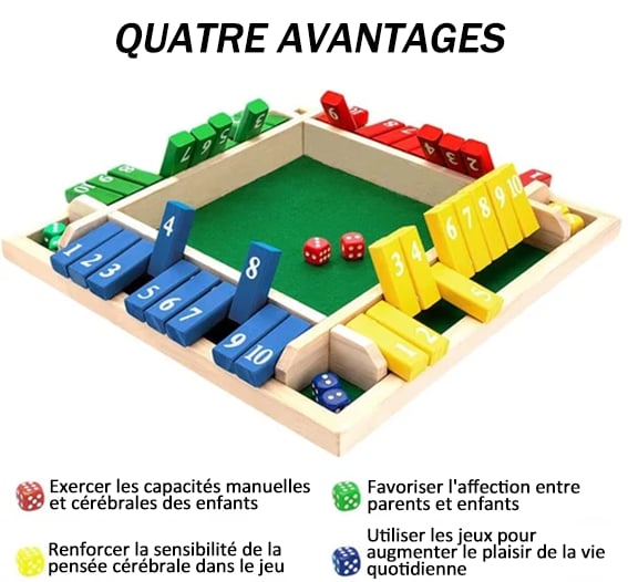 🔥Limited Time Promotion 49% OFF🔥FUN FAMILY GAMES - Shut The Box Board Game