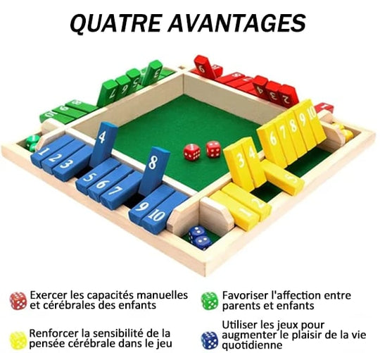 🔥Limited Time Promotion 49% OFF🔥FUN FAMILY GAMES - Shut The Box Board Game