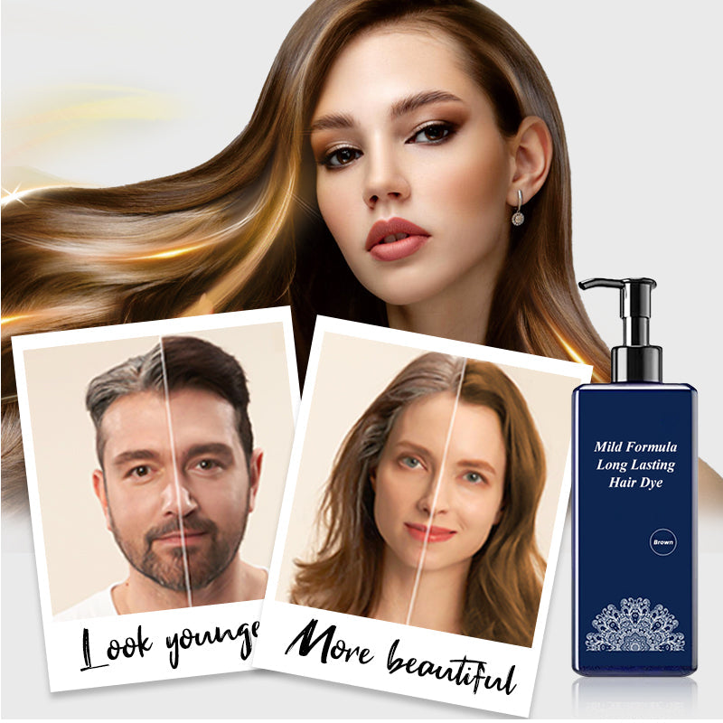 💞Ceannaigh 2 Faigh 1 Saor in Aisce💞🌿Uachtar Dathaithe Gruaige Plandaí-bhunaithe - Foirmle Éadrom Fadtéarmach