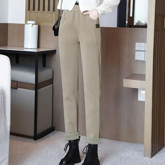 🎁Hot Sale 50% OFF⏳Women's High-waist Warm Faux Fleece-lined Pants