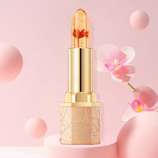 👄 Crystal Flower Thermostatic Color Changing Jelly Lipstick