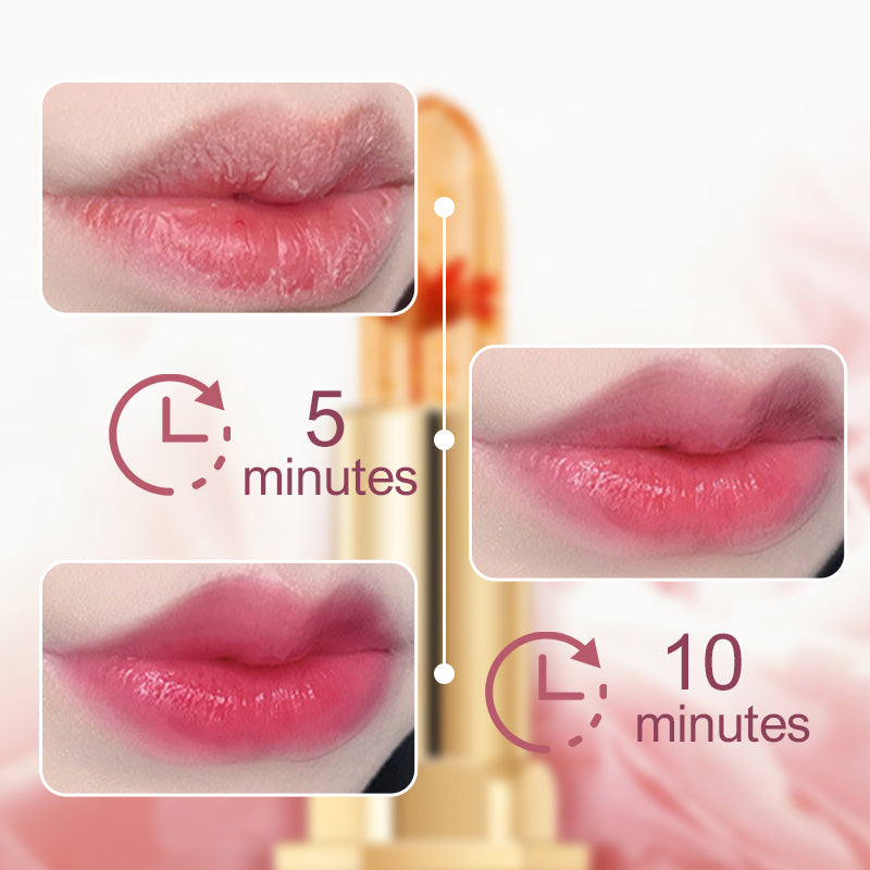 👄 Crystal Flower Thermostatic Color Changing Jelly Lipstick