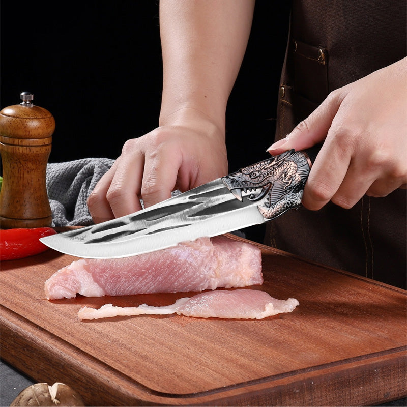 🔥New Year Promotion🎄Bone-cutting Knife with Dragon Decoration and Scabbard