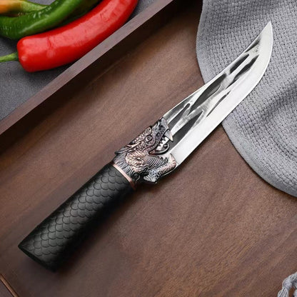 🔥New Year Promotion🎄Bone-cutting Knife with Dragon Decoration and Scabbard