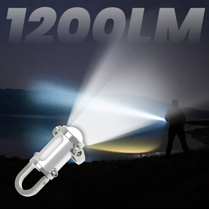 🔥Díol Te🔥Tóirse Eochairshlabhra Mini Super Bright 1200LM Uiscedhíonach