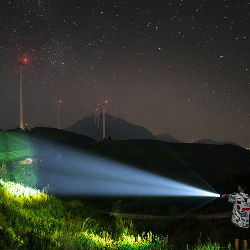 🔦 LED Strong Light Retractable Flashlight | Year-End Mega Sale 40% OFF | Zoomable Beam & Adjustable Length | Rechargeable for Outdoor & Emergency Use 🚀✨