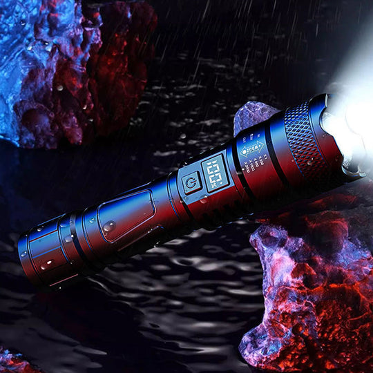 🔦 LED Strong Light Retractable Flashlight | Year-End Mega Sale 40% OFF | Zoomable Beam & Adjustable Length | Rechargeable for Outdoor & Emergency Use 🚀✨