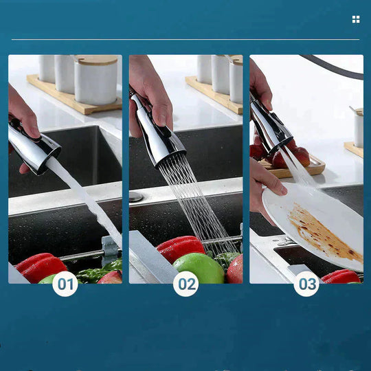 ⏰50K+ SOLD!🏠720° Rotatable 3 Function Kitchen Faucet Spray Head