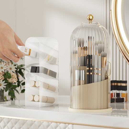 🧴 COMPRA 2 E LEVA 1 GRATIS! 🚪 Organizador de cepillos de dentes con tapa deslizante: compacto, con capacidade para varios cepillos &  Perfecto para a encimera do baño 🛁