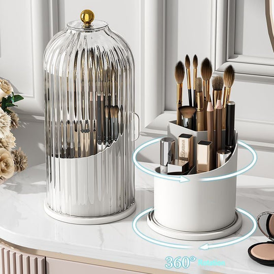 🧴 COMPRA 2 E LEVA 1 GRATIS! 🚪 Organizador de cepillos de dentes con tapa deslizante: compacto, con capacidade para varios cepillos &  Perfecto para a encimera do baño 🛁