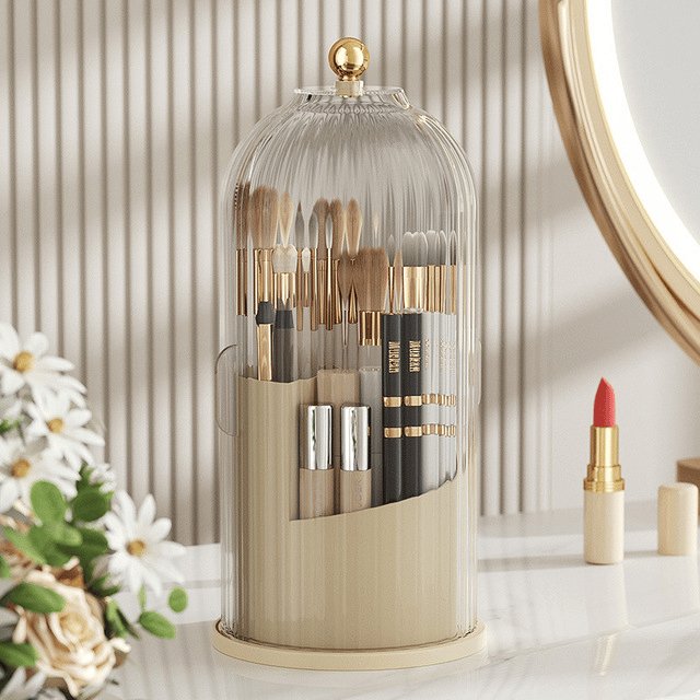 🧴 COMPRA 2 E LEVA 1 GRATIS! 🚪 Organizador de cepillos de dentes con tapa deslizante: compacto, con capacidade para varios cepillos &  Perfecto para a encimera do baño 🛁