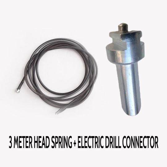 🔥HOT SALE🔥Electric Drain Dredging Spring - Professional Auger Cable for Unclogging Sinks, Bathtubs & Sewer Pipes