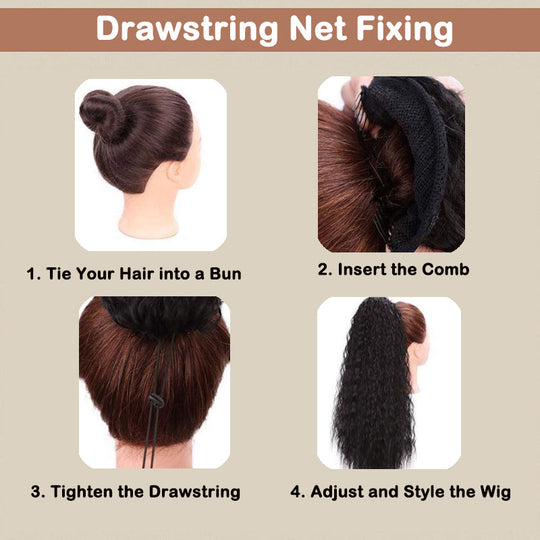 🩷LAST DAY PROMOTION - 50%OFF😍Curly Wavy Frizzy Hair Extension with Ponytail