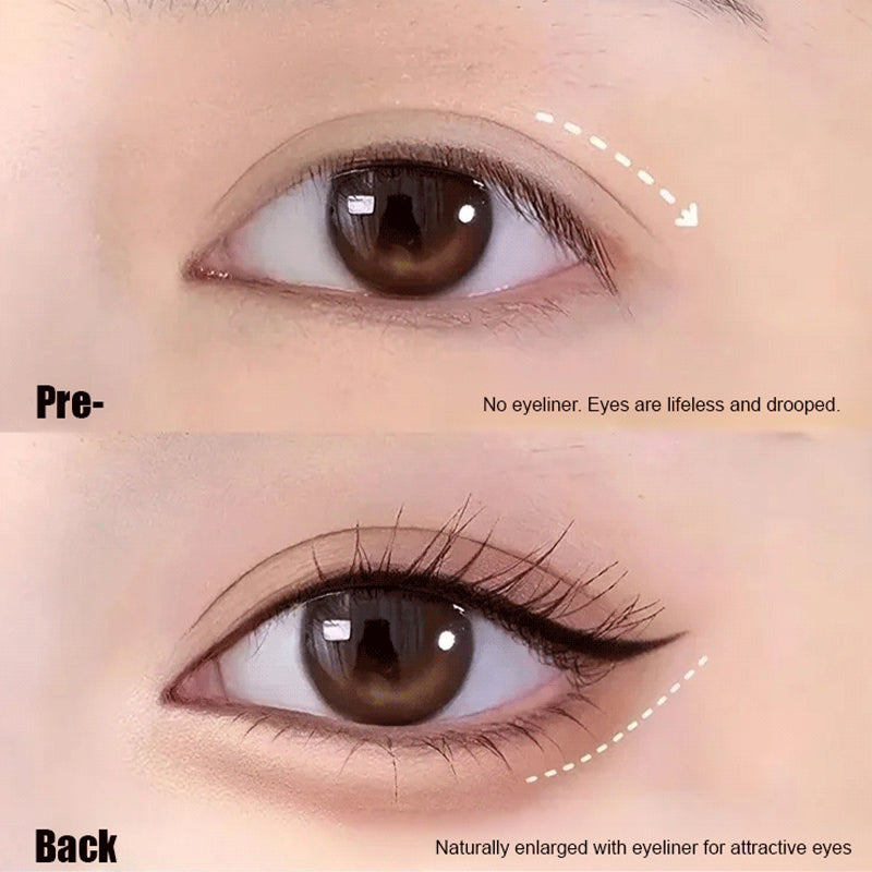 Hurtigtørkende ultrafin glatt flytende eyeliner
