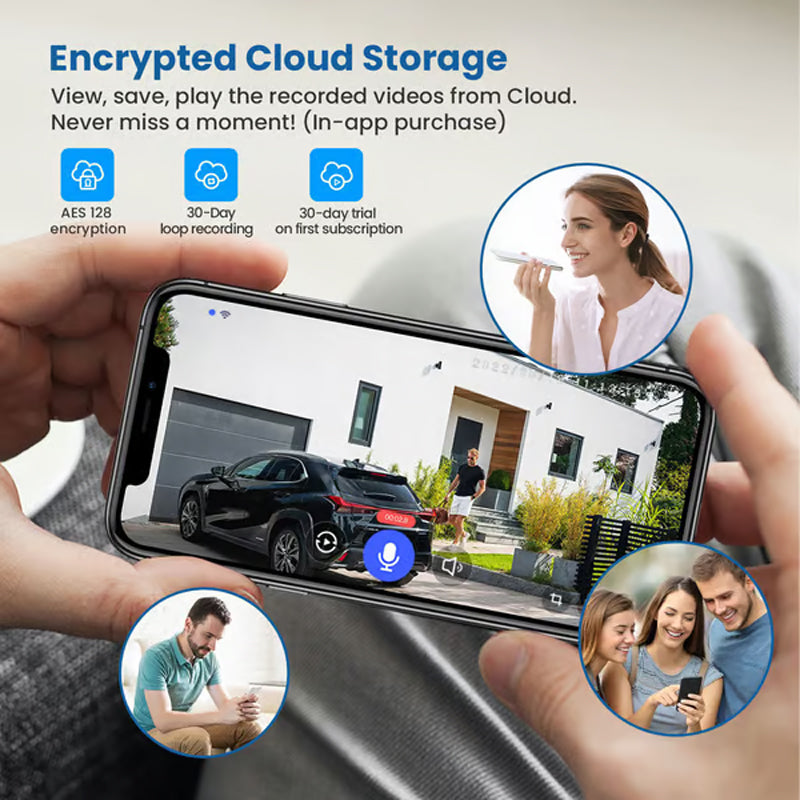 Solar Powered Surveillance Camera - WiFi Wireless IP Camera