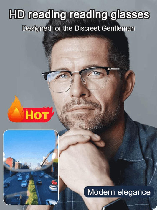 🔥Ultra Light Anti Blue Presbyopic Glasses(Comes with a Free Eyewear Case)