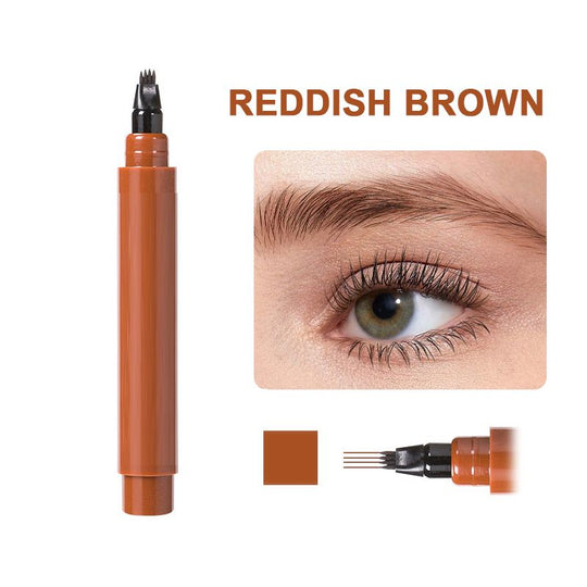 ✏️ Waterproof Eyebrow & Beard Pen – 4-in-1 Tips, Long-Lasting & Precise