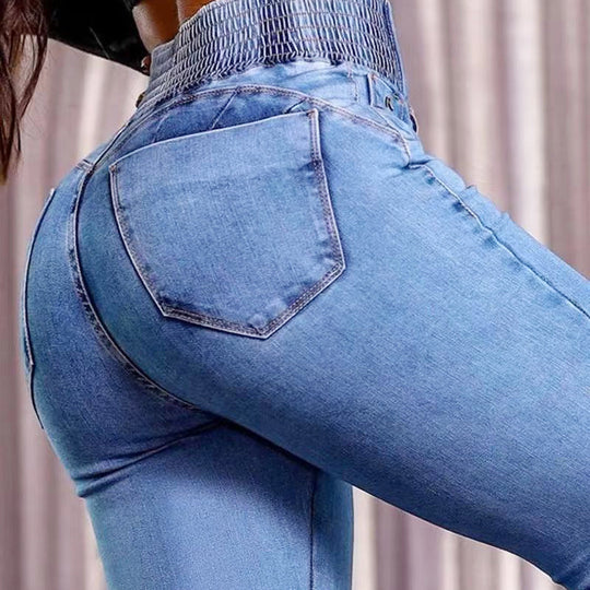 👖49% OFF NOW!💃 Women‘s Stretch Flare Jeans – High Waist, Body-Hugging Fit & Retro Style ✨