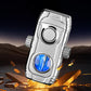 Dual-Flame Refillable Butane Lighter with Visible Gas Chamber